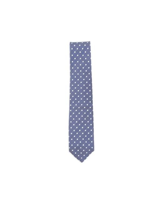 Barba Napoli Blue Polka-Dot Tie for men