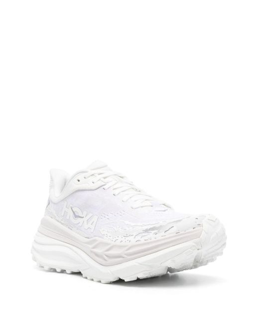 Hoka One One White Stinson 7 Sneakers for men