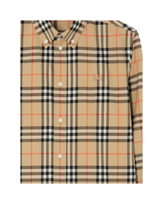 Burberry Natural Check-Pattern Shirt for men