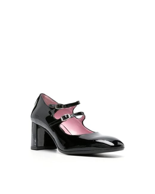 CAREL PARIS Black Alice 60Mm Patent Leather Pumps