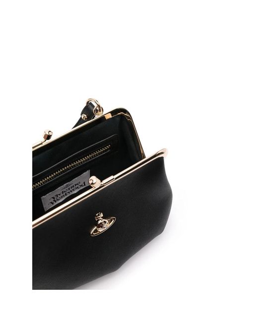 Vivienne Westwood Black Granny Frame Tote Bag