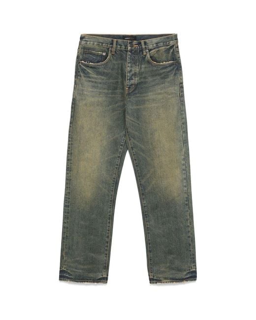 Purple Brand Green Denim for men