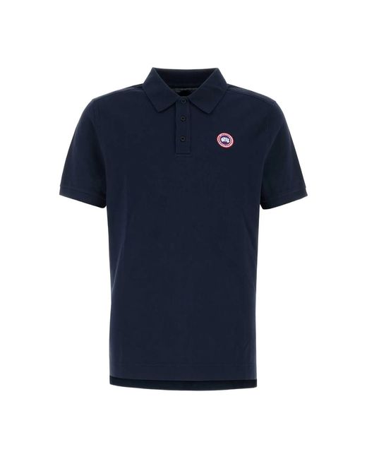 Canada Goose Blue Polo Shirts for men