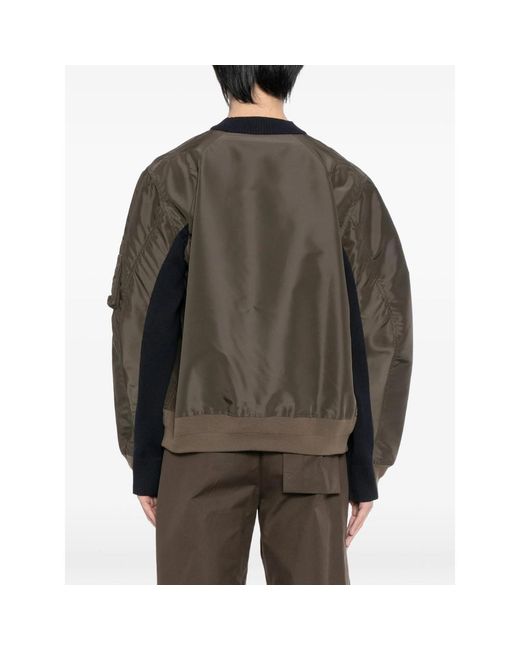 Sacai Black Sponge Sweatshirt for men