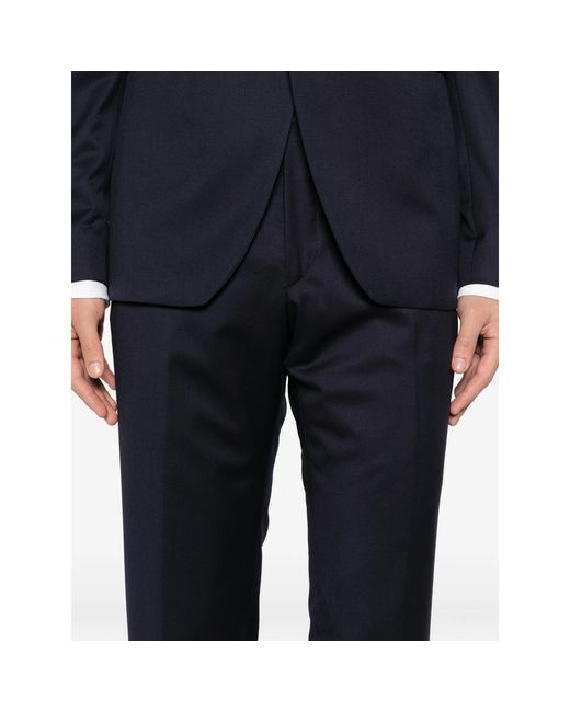 Tagliatore Blue Suits Black for men