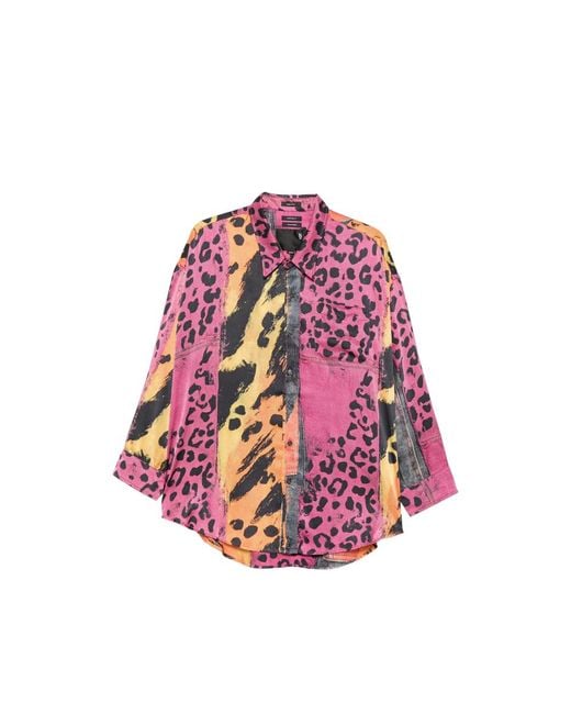 R13 Pink Shirt Silk