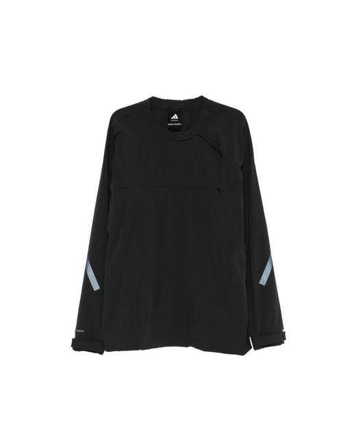 Adidas X Entire Studios Black X Entire Studios Reflective-Detail Performance Sweatshirt for men