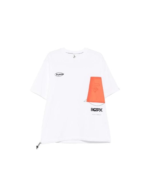 A Bathing Ape White Crew Neck T-Shirt for men