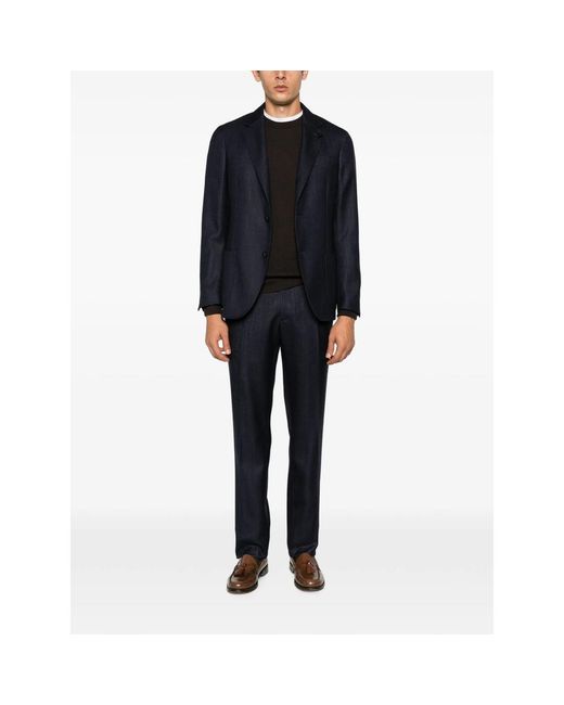 Zanone Black Waffle-Knit Sweater for men