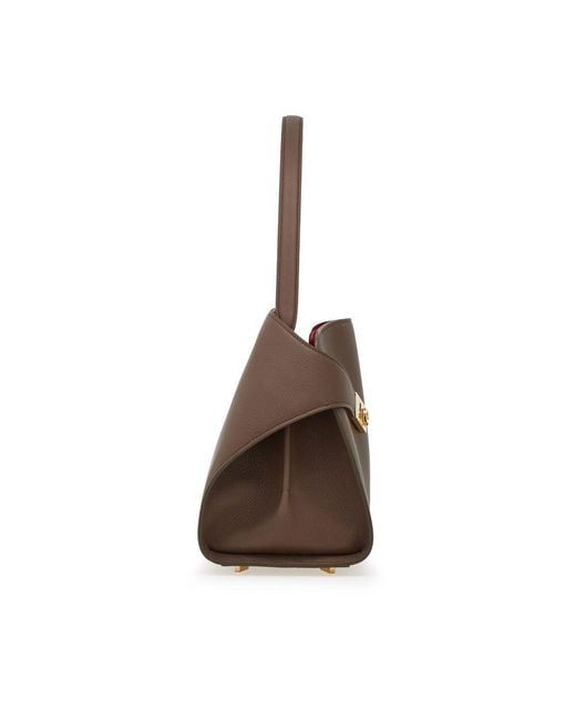 Ferragamo Brown Small Hug Soft Shoulder Bag