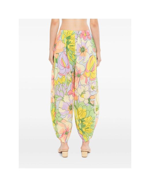 Farm Rio Yellow Spring Affair Balloon Pants