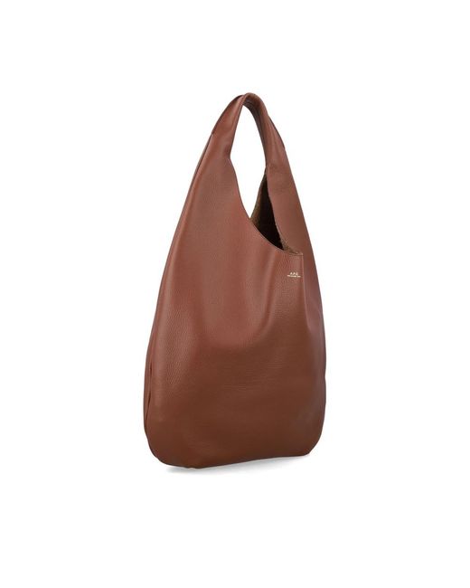 A.P.C. Brown Tote Bags