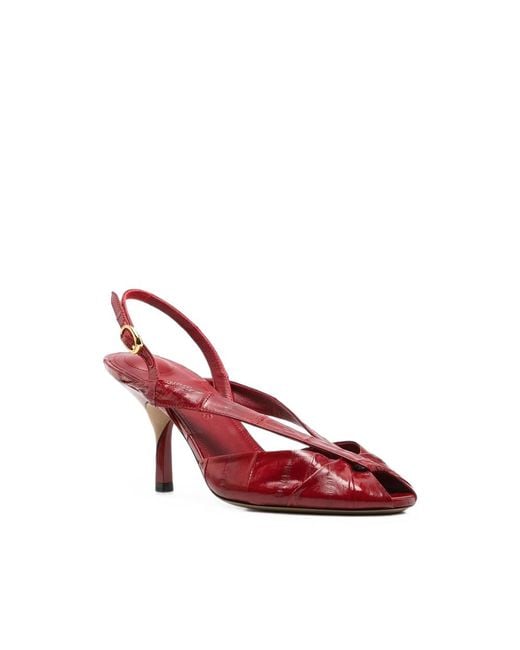 Jacquemus Red The Poisson Slingback Sandals