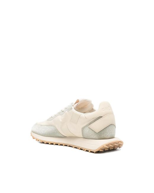 GHOUD VENICE White Rush Glitter-Detail Sneakers