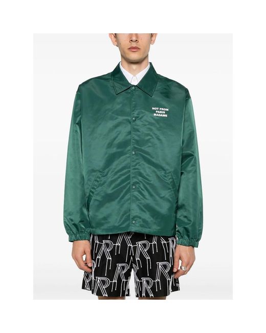 Drole de Monsieur Green La Vest Slogan Lightweight Jacket for men
