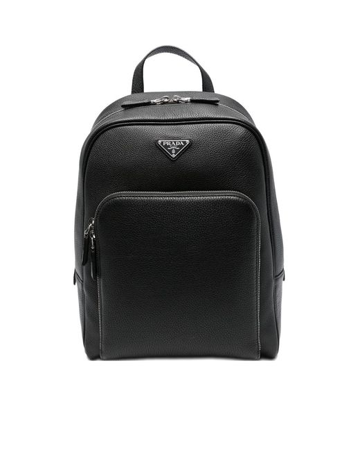 Prada Black Backpacks for men