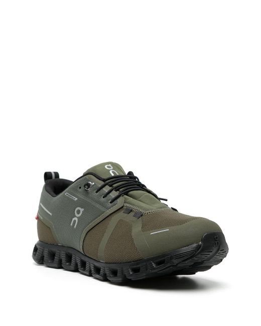 On Shoes Black Cloud 5 Waterproof Low Top Sneakers for men