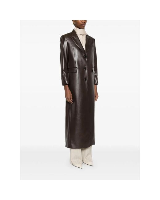 Eraldo Brown Buttoned Coat