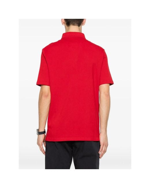 Isaia Red Polo Shirts for men
