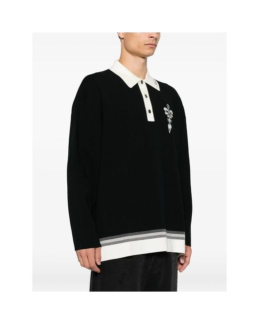Amiri Black Polo Shirts for men