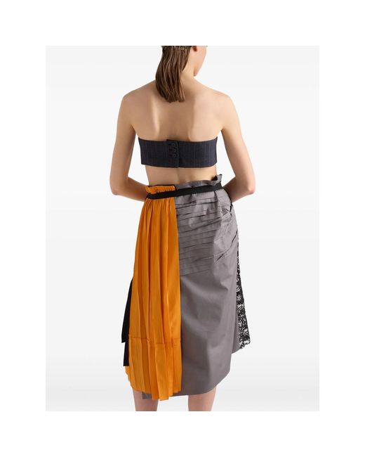 Prada Orange Skirts