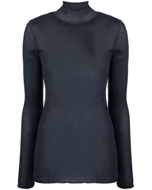 Lemaire Blue Semi-transparent Sweater