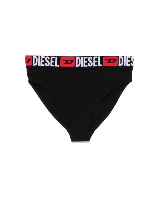 DIESEL Black High-Waisted Briefs 3-Pack