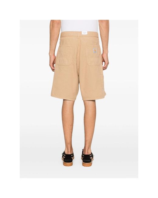 Carhartt Natural Bermuda Shorts Cotton for men