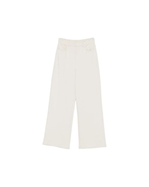 Max Mara White 'Max Mara Neutrals Trousers