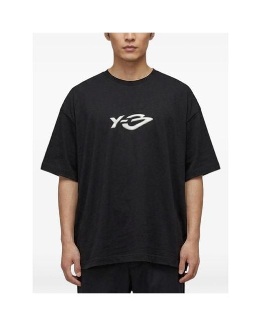Y-3 Black T-Shirts And Polos for men