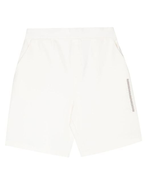 Calvin Klein White Logo-Embossed Track Shorts for men