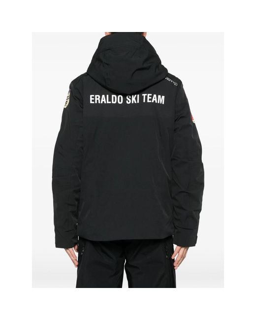 Kappa Black Patch-Appliqué Jacket for men