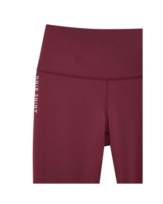 Anine Bing Red Dave Leggings