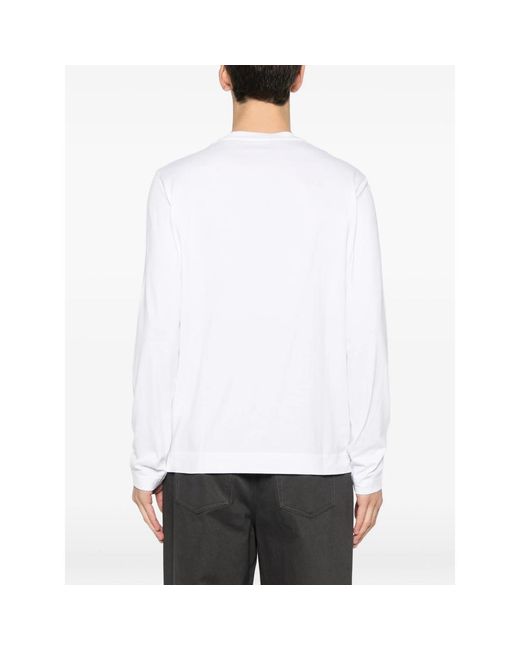 Fedeli White Long-Sleeve T-Shirt for men