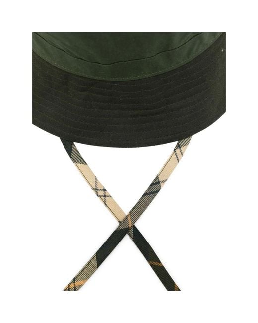 Barbour Green Two-Tone Bucket Hat