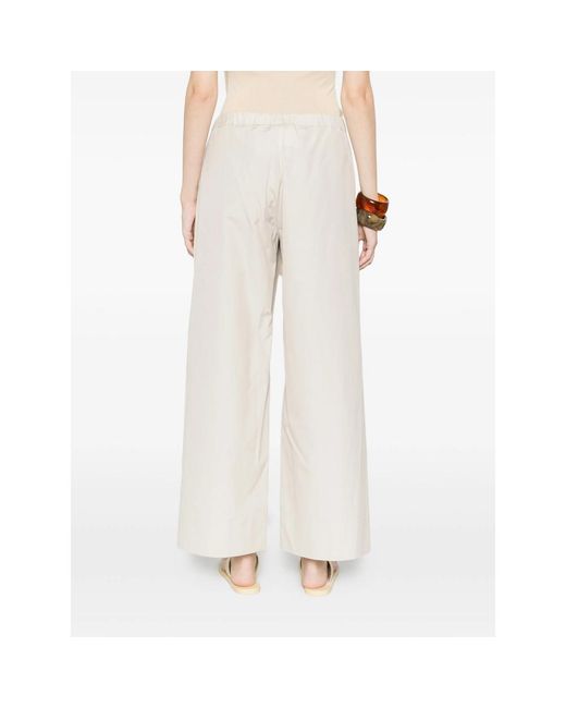 Max Mara White Wide Trousers