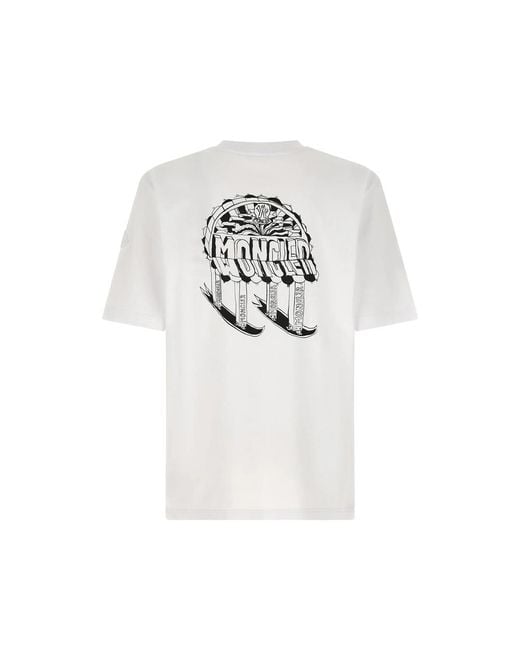 Moncler White T-Shirts & Vests for men