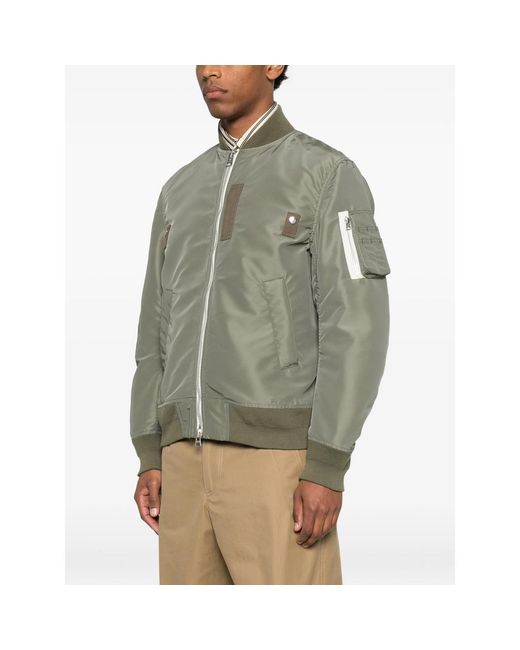 Sacai Green Jackets for men