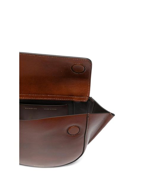 Wandler Brown Hortensia Leather Mini Bag