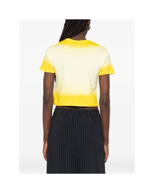 Gucci Yellow Neutrals Tops