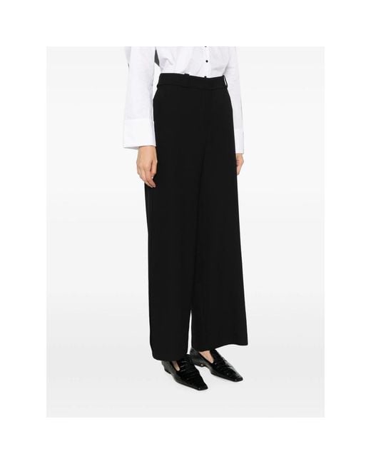 Giorgio Armani Black Wide-Leg Palazzo Pants