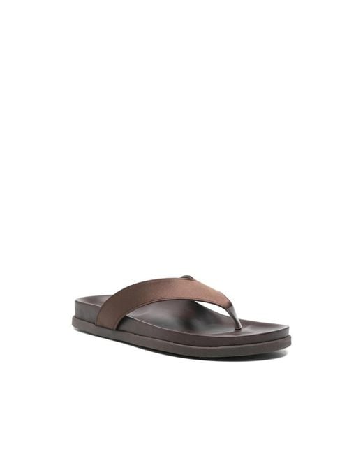 Ancient Greek Sandals Brown Sandals Charys Satin