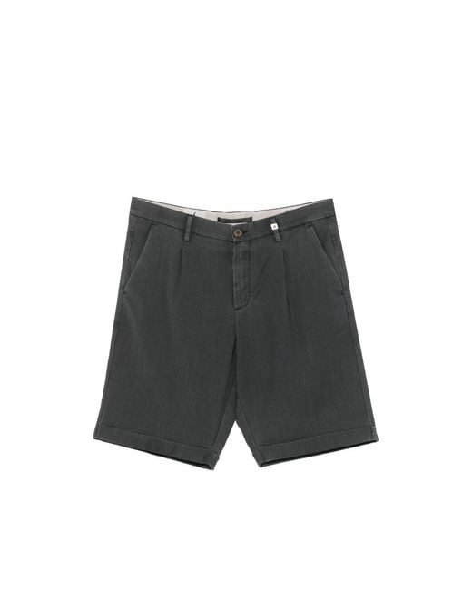 Myths Gray Pleated Shorts for men