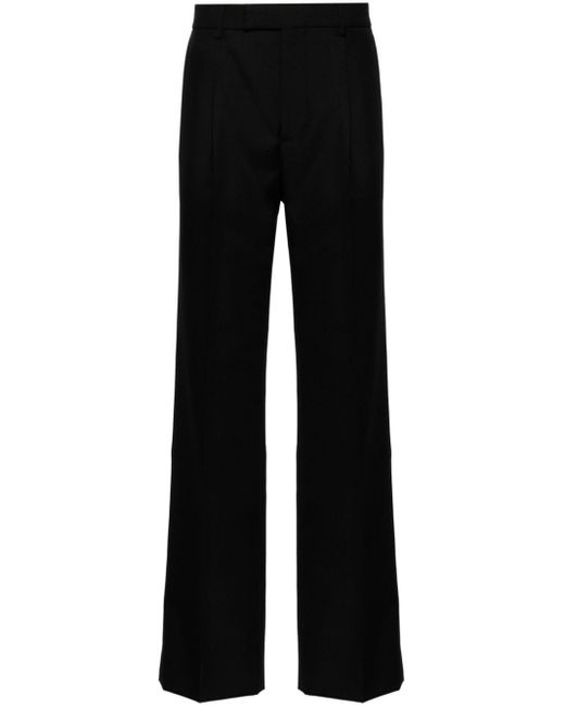 Gucci Black Mid-rise Tailored Twill Trousers for men