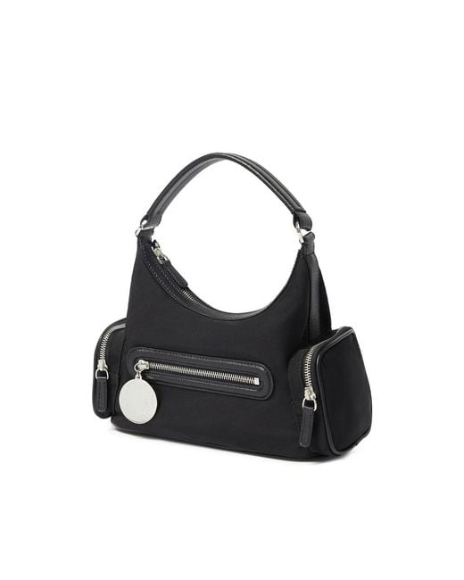 Stella McCartney Black Zip Pocket Shoulder Bag