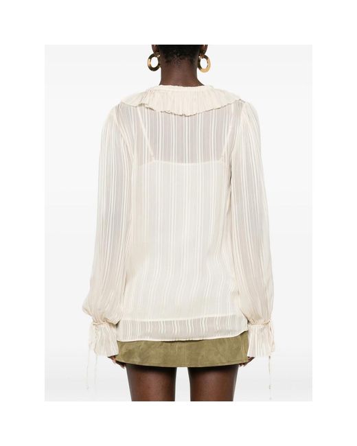 Pinko White Shirts Bianco Cigno