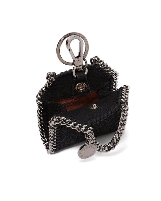 Stella McCartney Black Small Leather Goods With Chain-Link Handles