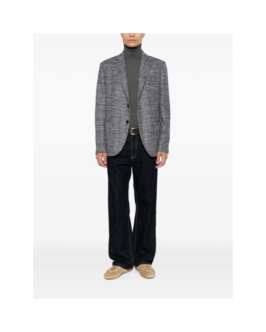 Malo Gray Roll-Neck Long-Sleeve Sweater for men