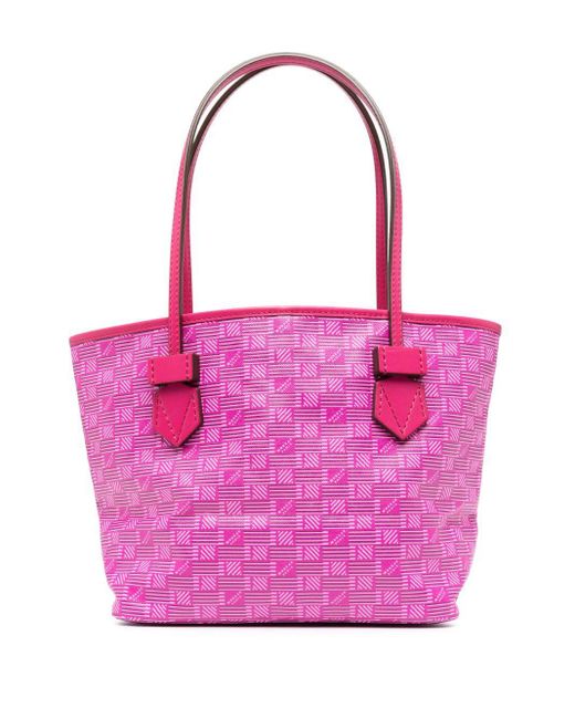Moreau Pink Saint Tropez Leather Tote Bag