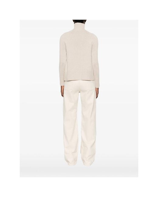 Max Mara Natural 'Max Mara Ribbed-Knit Sweater
